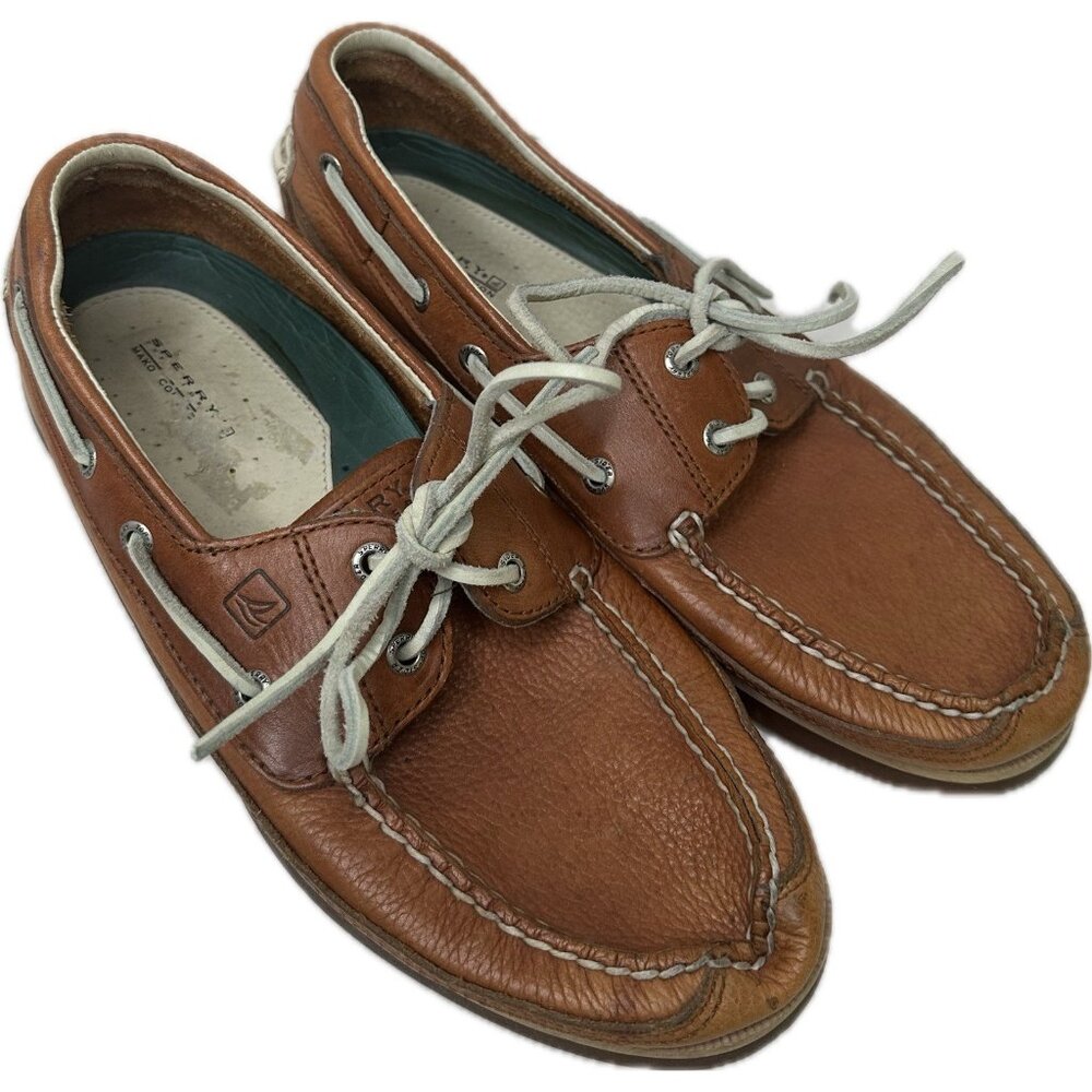 Men’s Sperry Top Siders Boat Shoes Brown Sz 10 M 0768168 Mako Collection